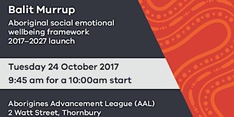Launch: Aboriginal social and emotional wellbeing framework primary image