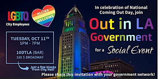 Out in LA Government Social: National Coming Out Day