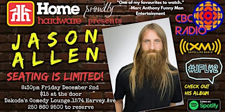 Comedian Jason Allen presented by Home Hardware