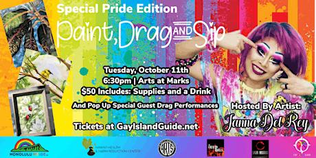 Paint, Drag and Sip featuring Janna Del Rey