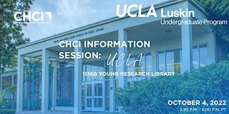 CHCI Information Session: UCLA