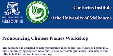 2022 Pronouncing Chinese Names Workshop primary image
