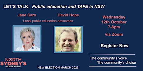Let's Talk: Public Education & TAFE