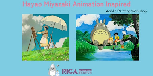 Hayao Miyazaki Animation inspired Acrylic Painting