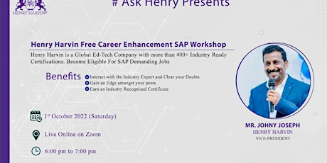 SAP WEBINAR FOR STUDENTS AND WORKING PROFESSIONALS