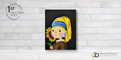 Sip & Paint Night : Girl with a Pearl Earring & Sunflower