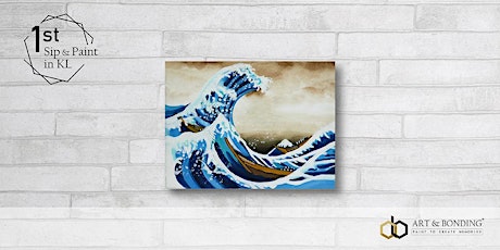 Sip & Paint Night : The Great Wave Off Kanagawa by Hokusai