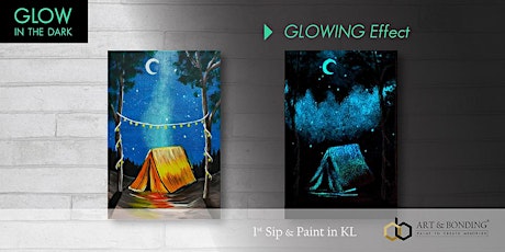 Glow Sip & Paint : Glow - Camp Under The Stars