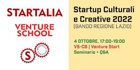 SPORTELLO STARTUP | Startup Culturali e Creative 2022