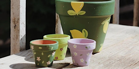 Image principale de Trio de pots colorés avec Chloé  / Au Coin des Rues