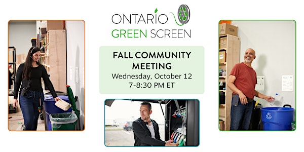 Ontario Green Screen Fall Community Meeting