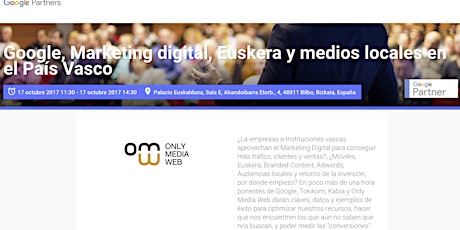 Imagen principal de Google, Marketing digital, Euskera y medios locales en el País Vasco