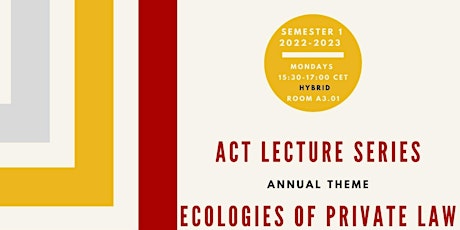Ecologies of Private Law Lecture Series: Pietro Ortolani