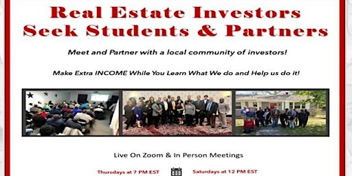 Imagem principal do evento Real Estate Investing For Students and Partners