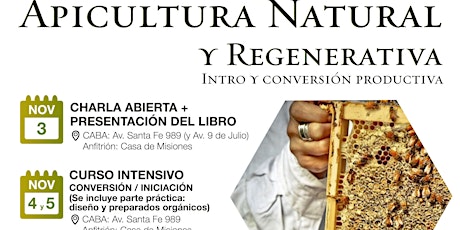 Imagen principal de Apicultura Natural & Regenerativa - CHARLA ABIERTA