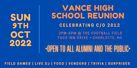 Vance High School Reunion