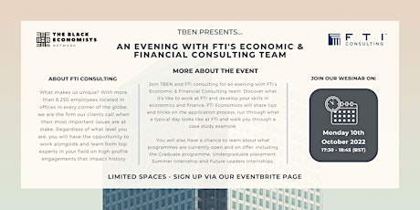 An evening with FTI’s Economic & Financial Consulting team