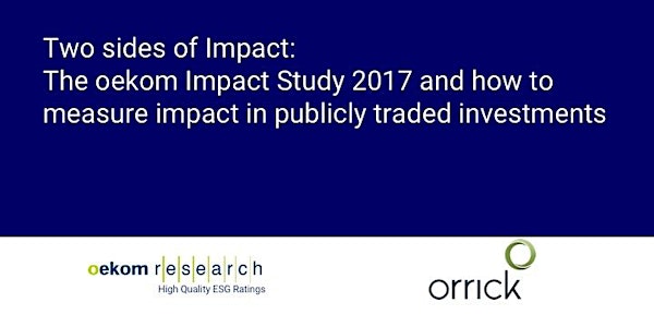 Presentation of the oekom Impact Study 2017