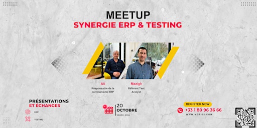 MEETUP "SYNERGIE ERP & TESTING"