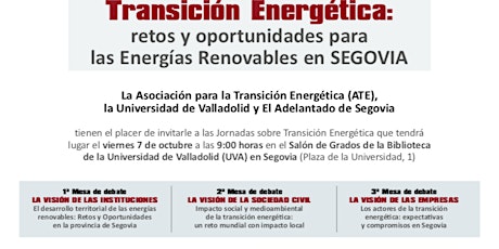 Jornada sobre Transición Energética y Energías Renovables en Segovia