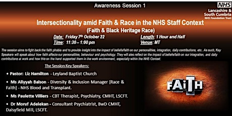 Intersectionality amid Faith & Race in the NHS Staff Context