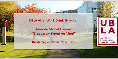 Primaire afbeelding van Brave New World Revisited @ Lydian by Michel Flamée - After Work 26.10.2017