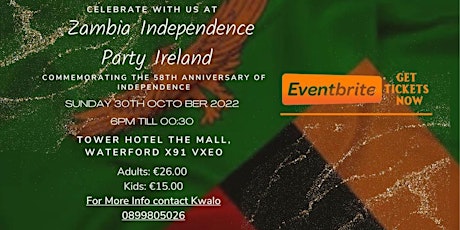 Zambia Independence Day (Ireland)Party