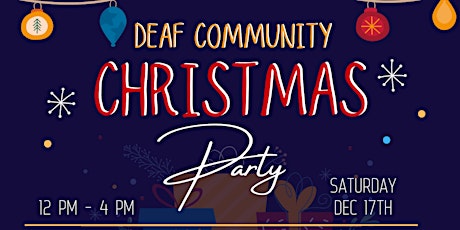 Deaf Community Christmas Party