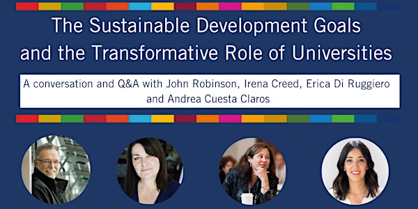 CANCELLED: SDGs and the Transformative Role of Universities (In-Person)