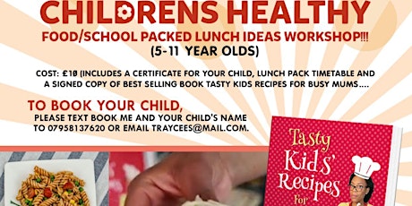 Children's Workshop- school packed lunch ideas primary image