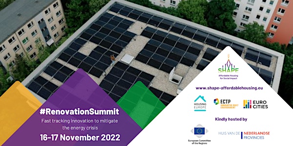 Renovation Summit | Fast tracking innovation to mitigate the energy crisis