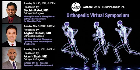 Imagem principal do evento 2022 Orthopedic  Virtual Community Lecture Series - Individual Tickets