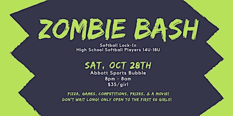 Zombie Bash - Softball Lock-In primary image