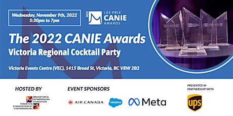 IEF 2022 CANIE Awards Regional Cocktail Party - Victoria, BC