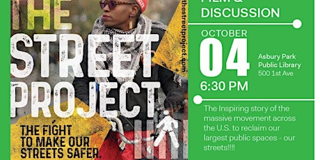 "The Street Project" Documentary Oct. 4th, 7pm at Asbury Park Library