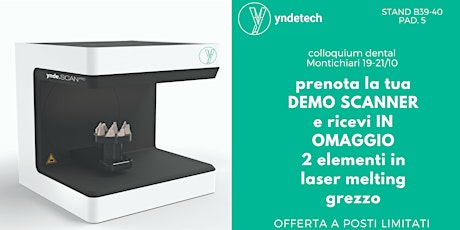 Immagine principale di Demo Scanner 3D Yndetech Stand B39-40 