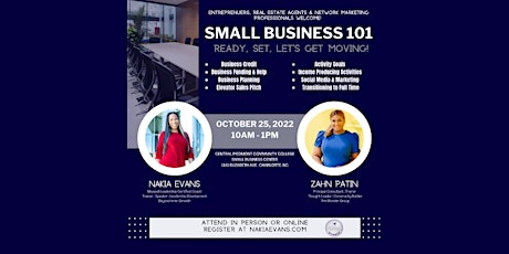 Imagen principal de Small Business 101: Ready, Set, Let’s Get Moving