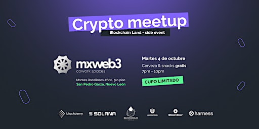 Crypto meetup - Blockchain Land side event