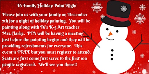 T6 Family Holiday Paint Night