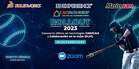 CAD AVSHMEIP - ROLLOUT  SolidWorks, 3D Experience y Mastercam 2023 Online