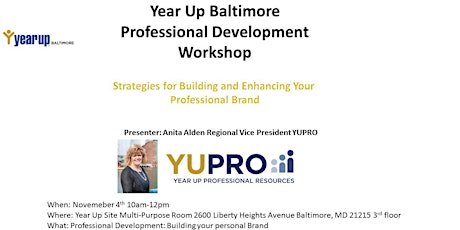  Year Up Baltimore Alumni: Building Your Professional Brand primary image
