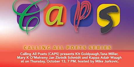 Calling All Poets (CAPS), October 13, 7 PM, Livestream/Live Audience