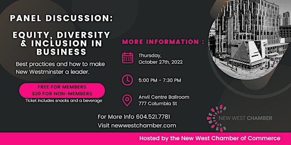 Equity, Diversity & Inclusion in Business - Panel Discussion & Networking
