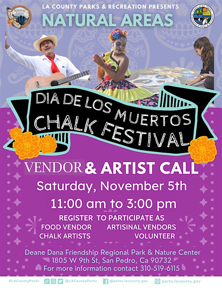 Dia de Los Muertos Chalk Festival &  Artists Craft Fair image