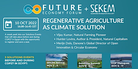 Regenerative Agriculture: Key climate solution & beyond