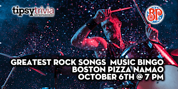 Tipsy Trivia's Greatest Rock Songs Music Bingo - Oct 6th 7pm - BP's Namao