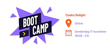 Primaire afbeelding van Bootcamp: Cooks Delight -NL