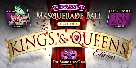 The Masquerade Ball: Play Hard 6 Kings & Queens primary image