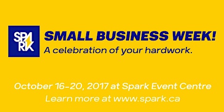 Small Business Week at Spark | Oct. 16-20th primary image