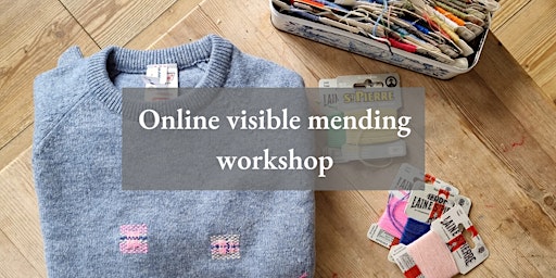 Online visible mending workshop, learn to mend your knits